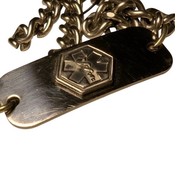 ACU-LIFE Medical Alert ID Diabetic Bracelet Silver Chain Engraved - Picture 4 of 8